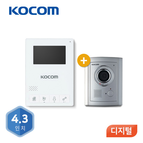 코콤 비디오폰 KCV-436W+KC-C71